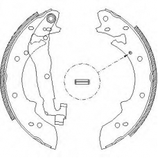 Z4027.00 WOKING Комплект тормозных колодок