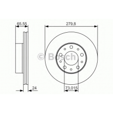 0 986 479 S70 BOSCH Тормозной диск