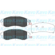 KBP-5533 KAVO PARTS Комплект тормозных колодок, дисковый тормоз