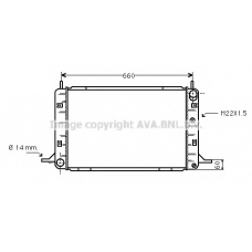 FDA2112 AVA Радиатор, охлаждение двигателя