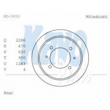 BD-5855 KAVO PARTS Тормозной барабан