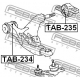TAB-235<br />FEBEST<br />Подвеска, рычаг независимой подвески колеса