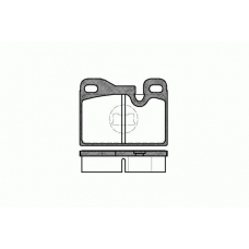 0130.00 REMSA Комплект тормозных колодок, дисковый тормоз