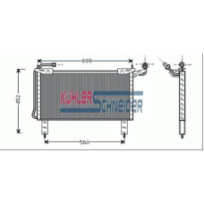 1121501 KUHLER SCHNEIDER Конденсатор, кондиционер