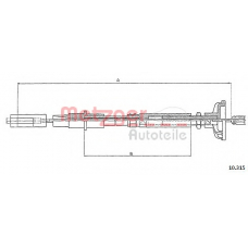 10.315 METZGER Трос, управление сцеплением