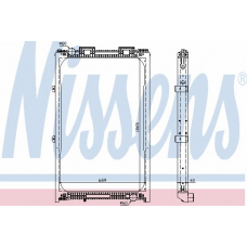 62872A NISSENS Радиатор, охлаждение двигателя