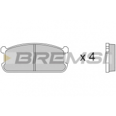 BP2192 BREMSI Комплект тормозных колодок, дисковый тормоз