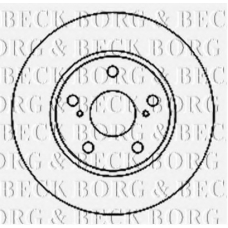 BBD4807 BORG & BECK Тормозной диск