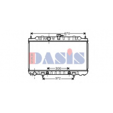 070124N AKS DASIS Радиатор, охлаждение двигателя