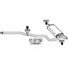 01.97150 MTS Глушитель выхлопных газов конечный