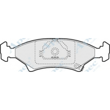 PAD922 APEC Комплект тормозных колодок, дисковый тормоз