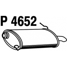 P4652 FENNO Глушитель выхлопных газов конечный
