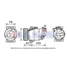 852732N AKS DASIS Компрессор, кондиционер