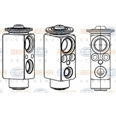 8UW 351 234-601 HELLA форсунка, расширительный клапан