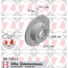 100.1205.52 ZIMMERMANN Тормозной диск