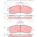 GDB4043 TRW Комплект тормозных колодок, дисковый тормоз