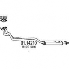 01.14210 MTS Труба выхлопного газа