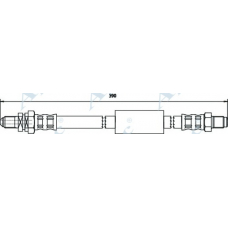 HOS3734 APEC Тормозной шланг