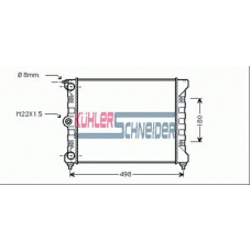 1304401 KUHLER SCHNEIDER Радиатор, охлаждение двигател