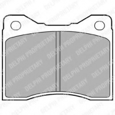 LP60 DELPHI Комплект тормозных колодок, дисковый тормоз