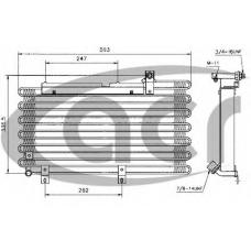 300353 ACR Конденсатор, кондиционер