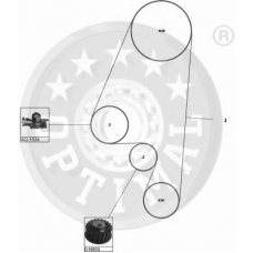 SK-1024 OPTIMAL Комплект ремня грм