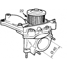 VKPA 91604 SKF Водяной насос