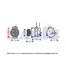 851900N AKS DASIS Компрессор, кондиционер