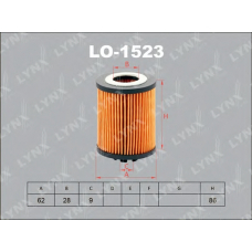 LO-1523 LYNX Lo1523 масляный фильтр lynx