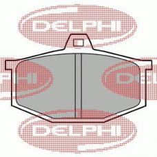 LP170 DELPHI Комплект тормозных колодок, дисковый тормоз