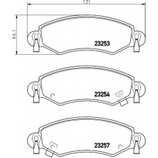 8DB 355 017-251 HELLA Комплект тормозных колодок, дисковый тормоз