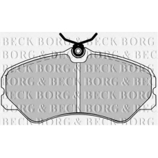BBP1125 BORG & BECK Комплект тормозных колодок, дисковый тормоз