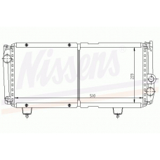 63600 NISSENS Радиатор, охлаждение двигателя