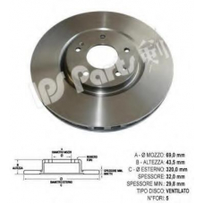 IBT-1581 IPS Parts Тормозной диск