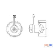 8EW 009 157-171 HELLA Вентилятор салона