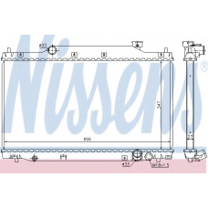68114 NISSENS Радиатор, охлаждение двигателя