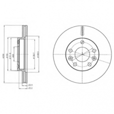 BG4455C DELPHI Тормозной диск