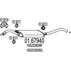 01.67940 MTS Глушитель выхлопных газов конечный