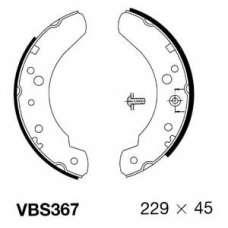 VBS367 MOTAQUIP Комплект тормозных колодок