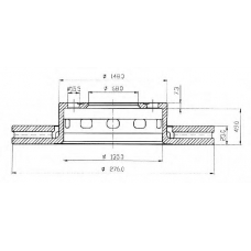 BSF3908 QUINTON HAZELL Тормозной диск
