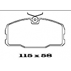 BL1139A3 FTE Комплект тормозных колодок, дисковый тормоз