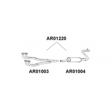 AR01220 VENEPORTE Труба выхлопного газа