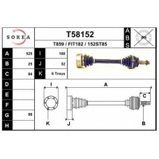 T58152 EAI Приводной вал