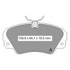 835350 Vema Комплект тормозных колодок, дисковый тормоз