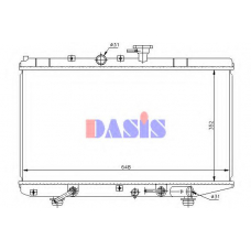 510002N AKS DASIS Радиатор, охлаждение двигателя