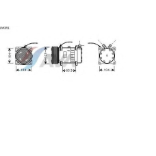 UVK051 AVA Компрессор, кондиционер
