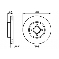 0 986 478 814 BOSCH Тормозной диск