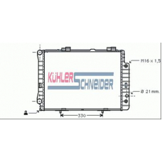 0310901 KUHLER SCHNEIDER Радиатор, охлаждение двигател