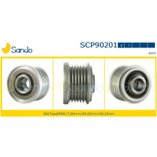 SCP90201.0 SANDO Ременный шкив, генератор