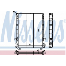 64073 NISSENS Радиатор, охлаждение двигателя